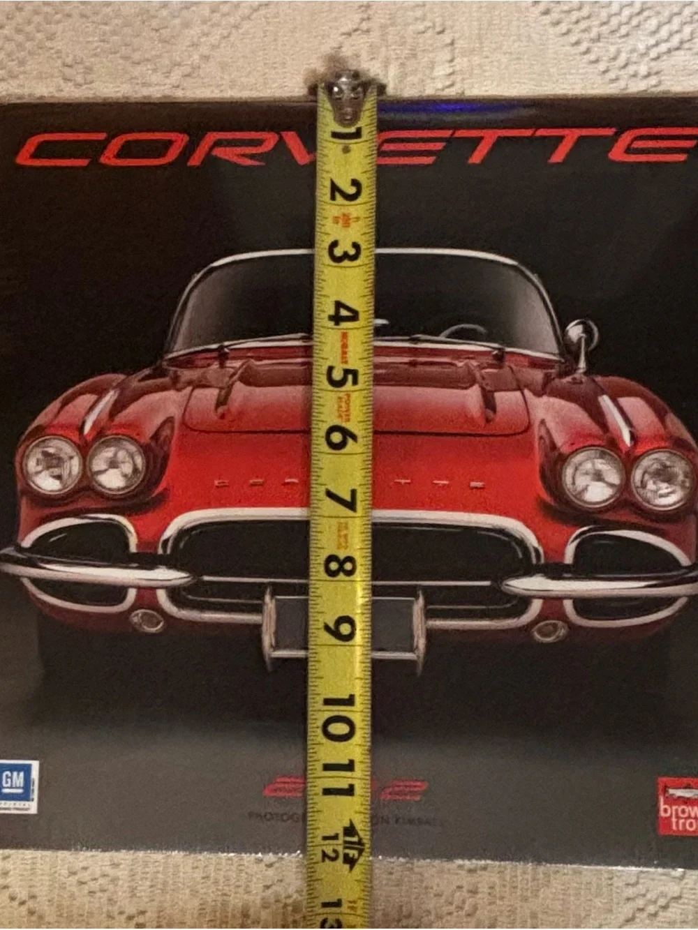 Corvette 2012 Red Classic Car Wall Calendar - Corvette Brand New